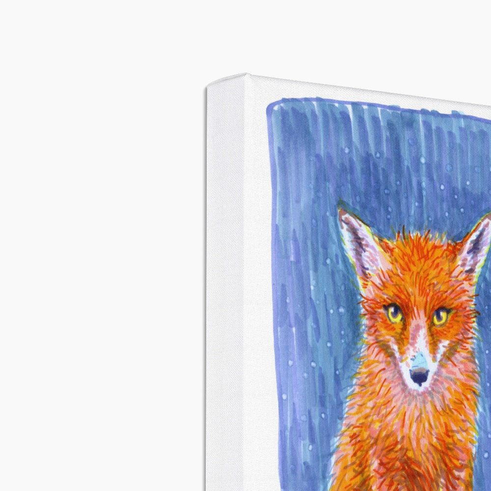 Mesmerizing Fox Portrait Canvas