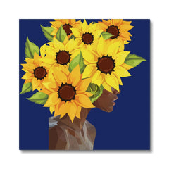Princess & Sunflowers Canvas