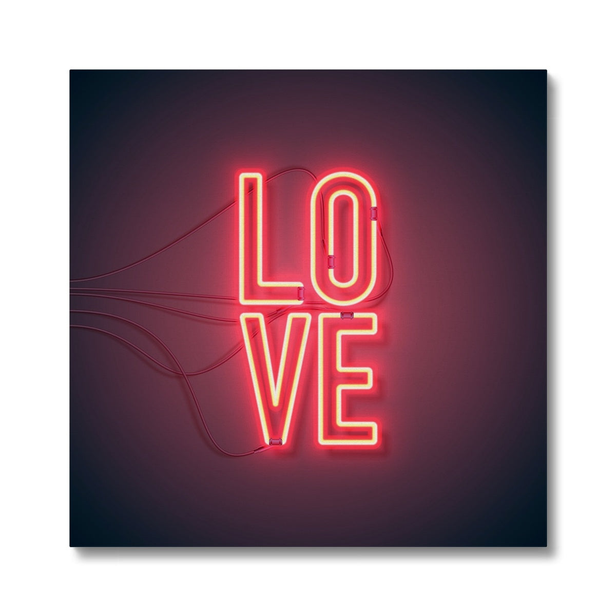 "Love" Neon Wall Art Canvas