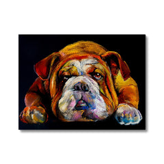 Colorfull Bulldog Painting Canvas