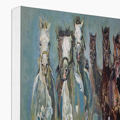 Horse Herd Painting Canvas