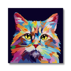 Mesmerizing Feline Portrait Canvas