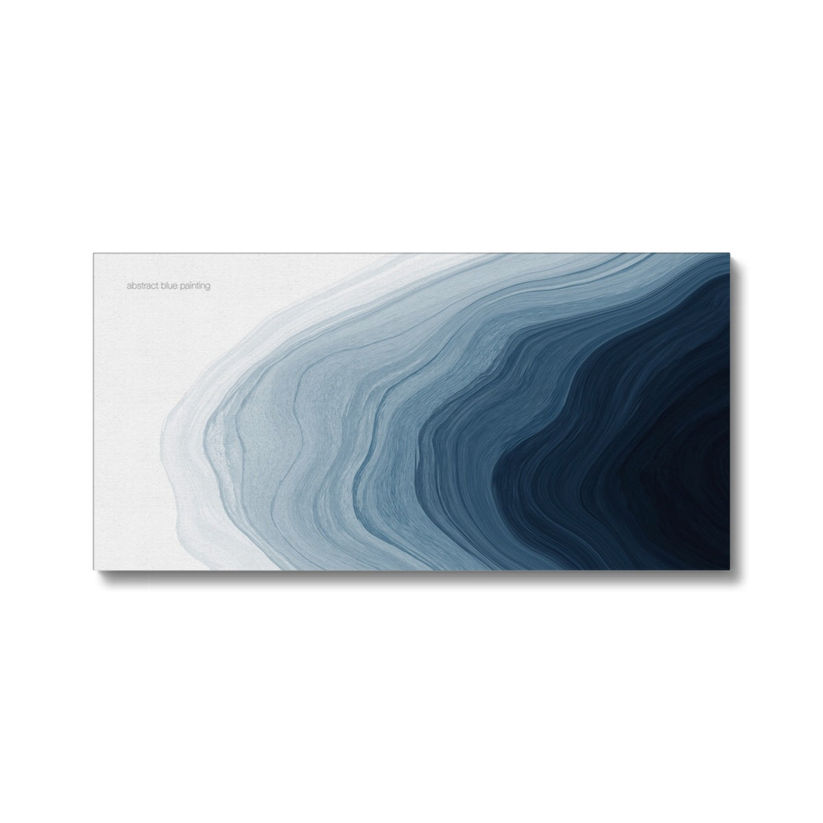 Blue Abstract Ocean Art Canvas