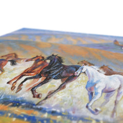 Horse Herd & Eagle Canvas