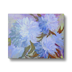 Fascinating Blue Flowers Canvas