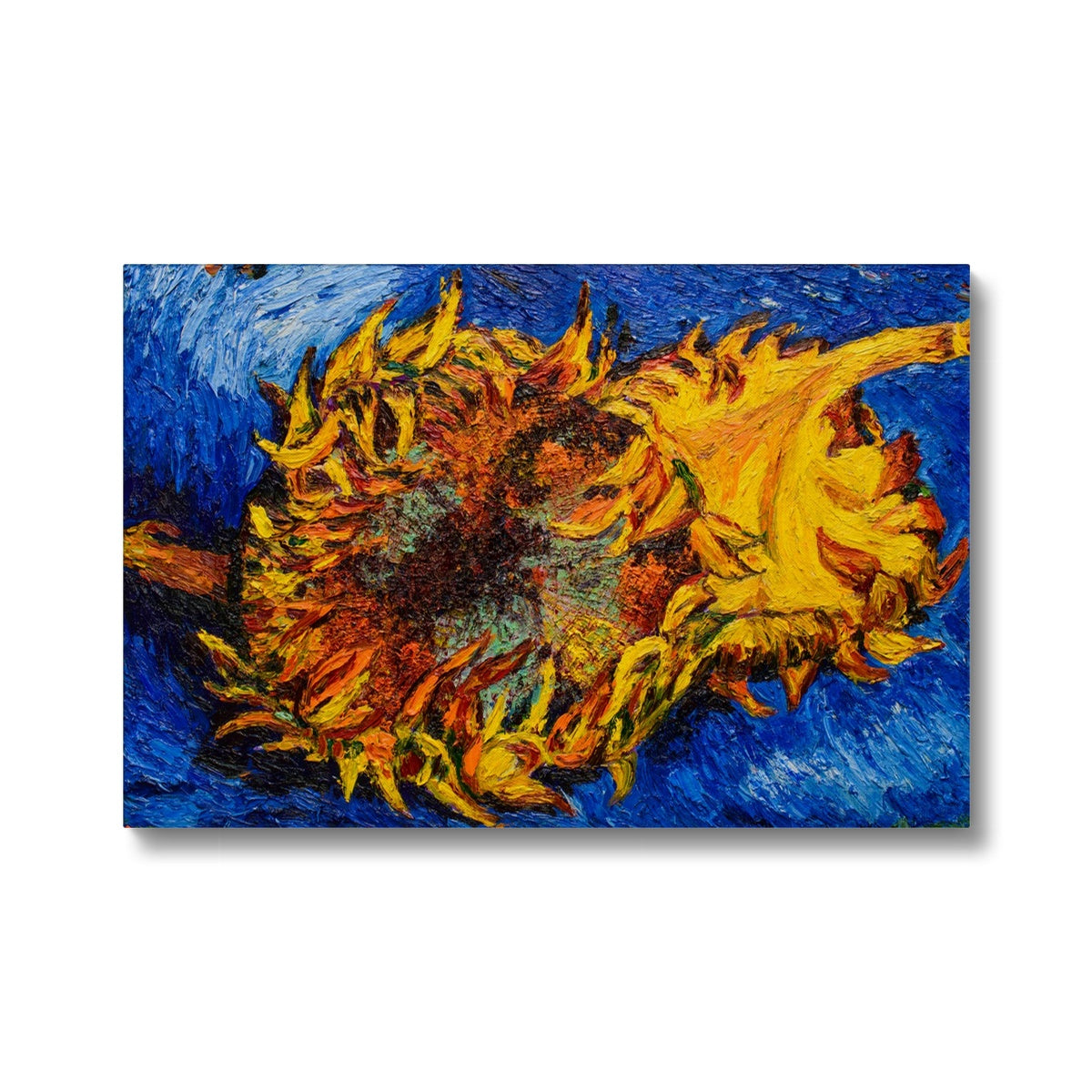 Two Cut Sunflowers By Van Gogh Canvas