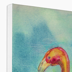 Pink Flamingo Beauty Canvas