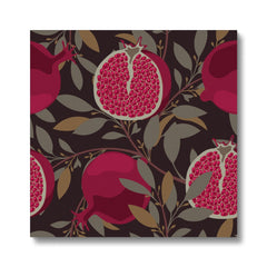 Pomegranates Seamless Print Canvas