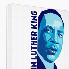 Blue Art Of Martin Luther King Canvas