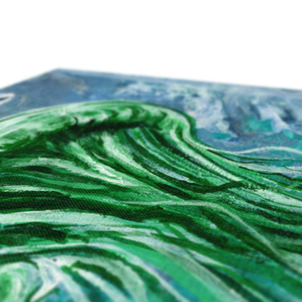 Green Jelly Fish Painting Canvas