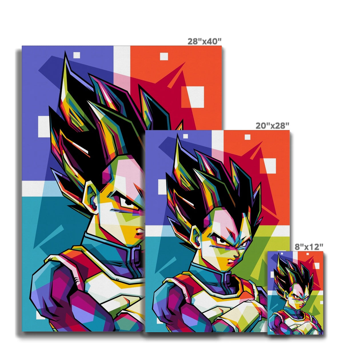 Multicolor Anime Abstract Pop Art Canvas