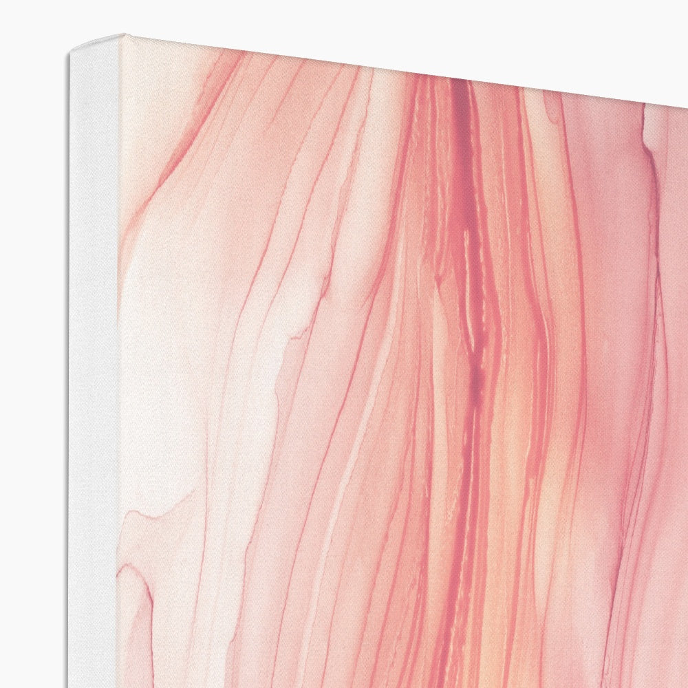 Pink Vibrant Abstract Art Canvas