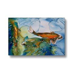 Koi Fish Abstract Art Canvas