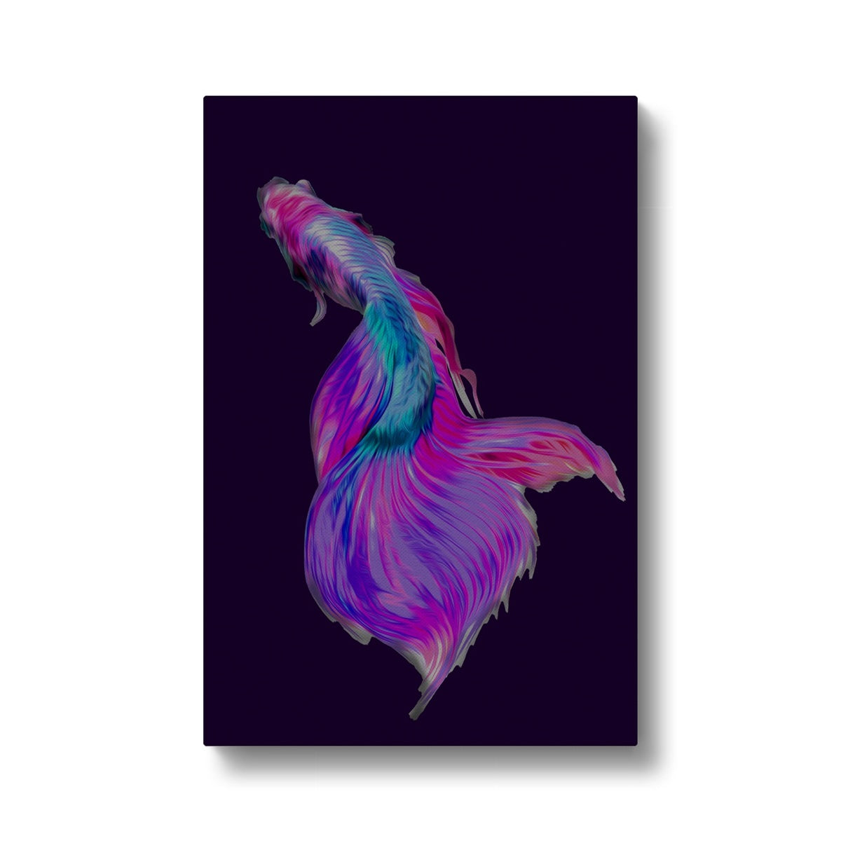 Purple Angelic Koi Fish Canvas