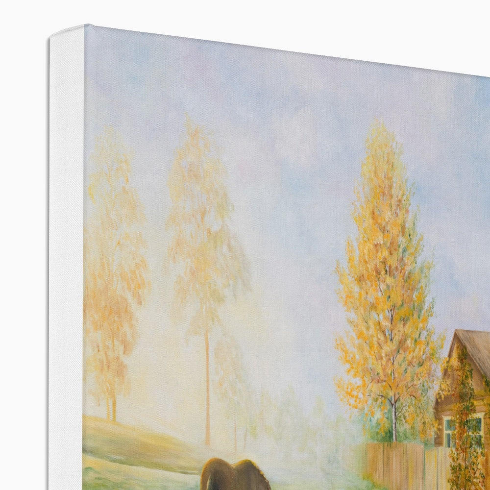 Horse & The Farm House Canvas