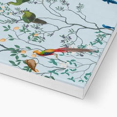 Sparrows & Peacocks Chinoiserie Wall Art Canvas