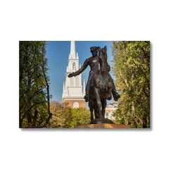 Impressive Paul Revere Statue Canvas