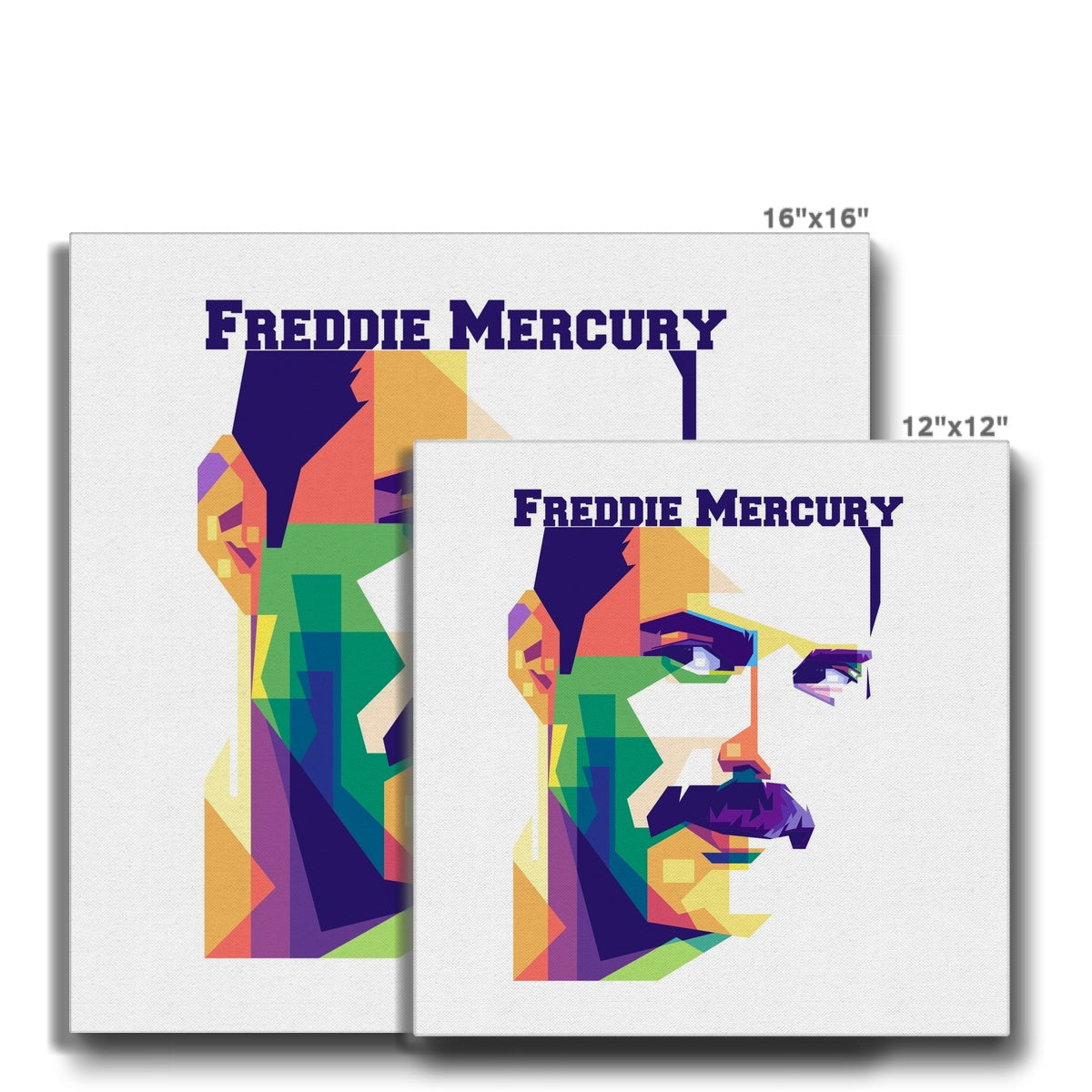 Abstract Freddie Mercury Poster Canvas