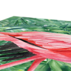 Flamingo In Leaves Art Canvas