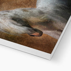 Remarkable White Horse Painting Canvas