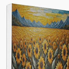 Sunflowers Field Oil Painting Canvas