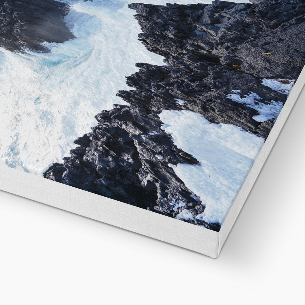 Alluring Brimketill Lava Rock Pool Canvas