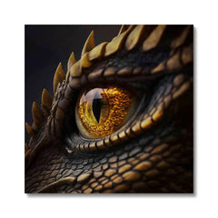 Brown Dragon Eye Art Canvas