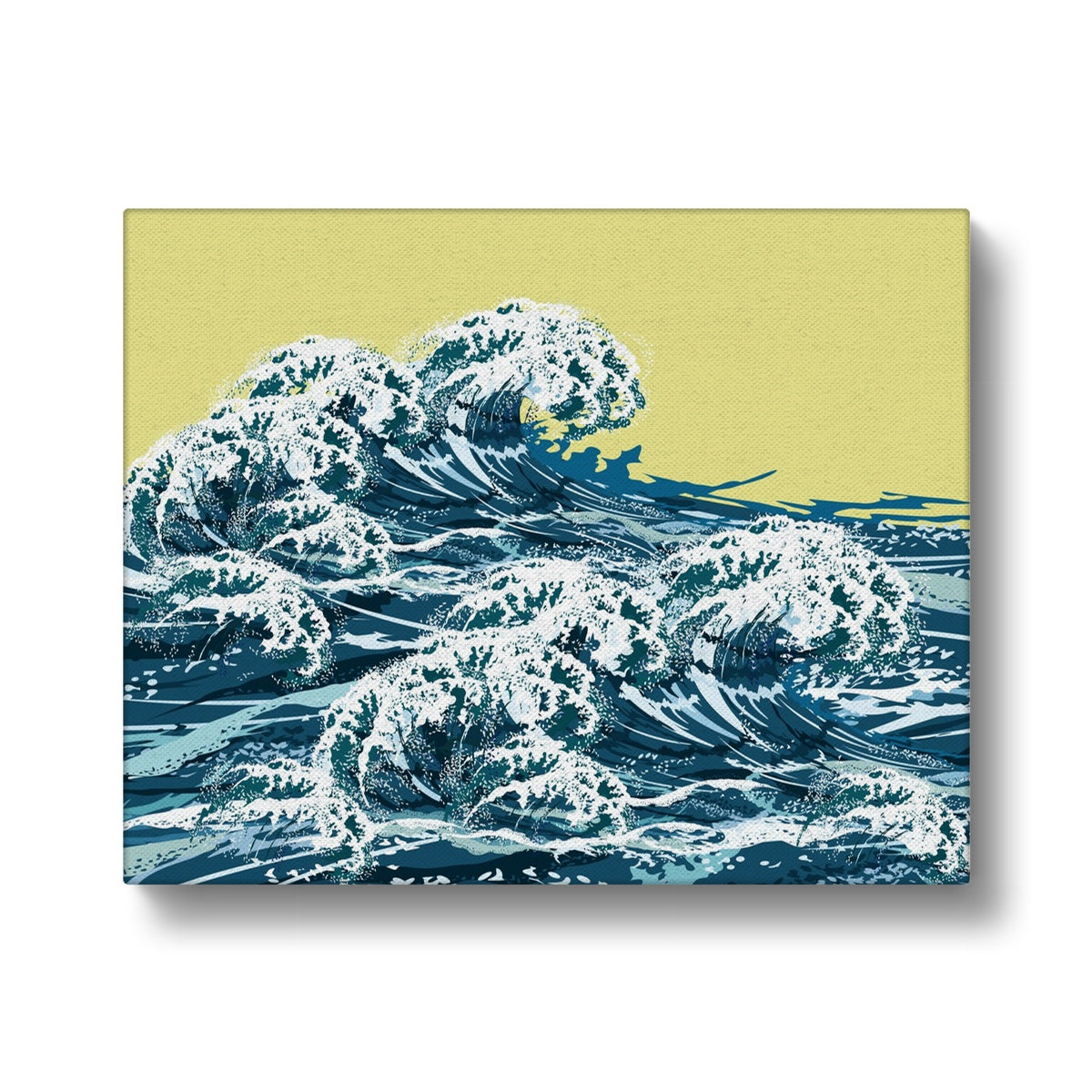 Abstract Magnificent Waves Ocean Painting Canvas