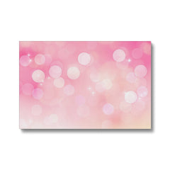 Pink Bubbles Abstract Art Canvas