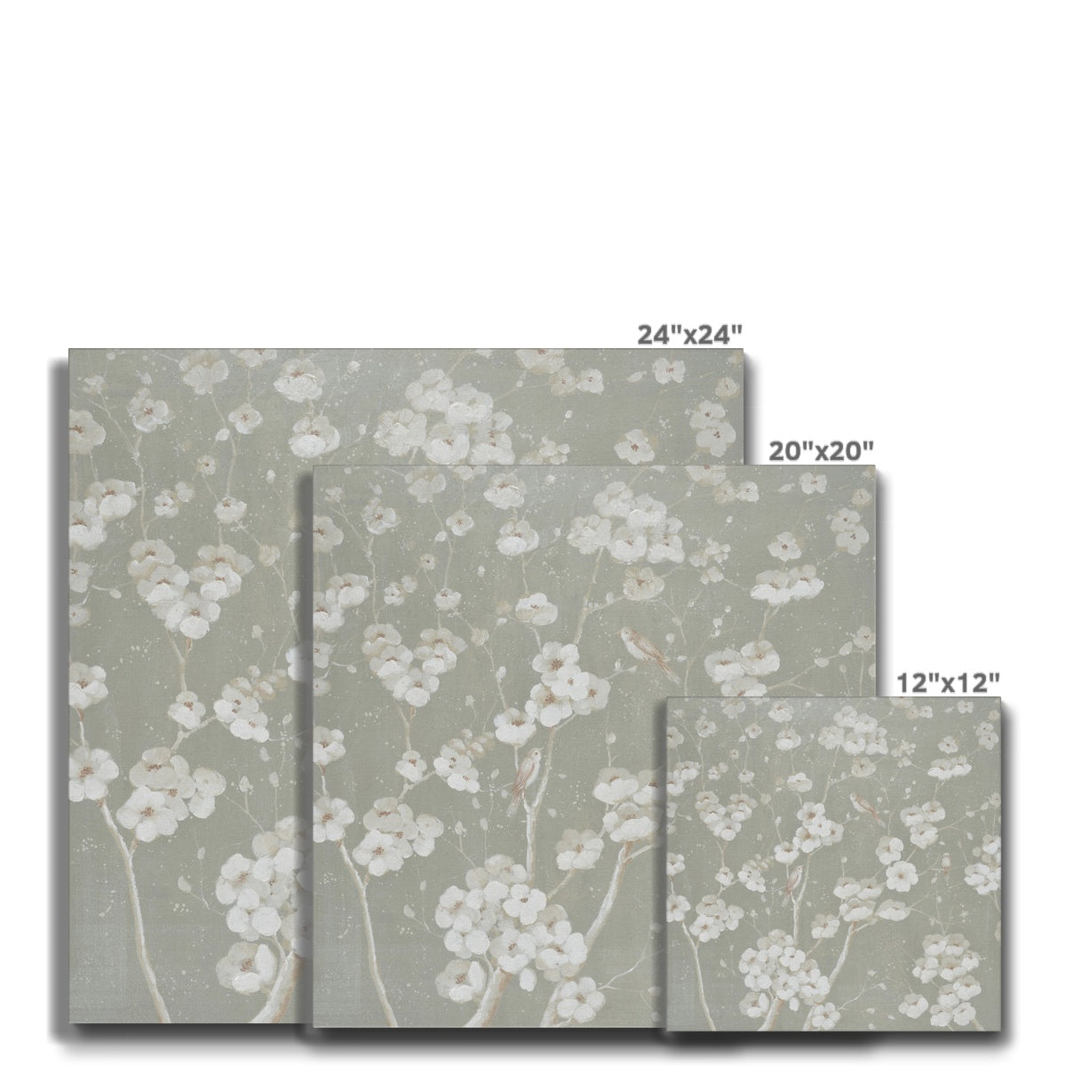 Amazing White Flower Bunch Canvas