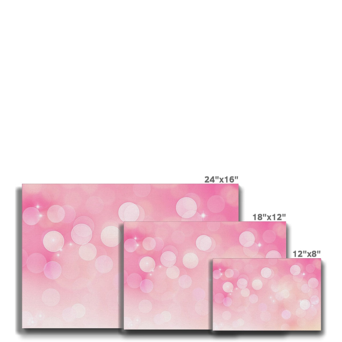 Pink Bubbles Abstract Art Canvas