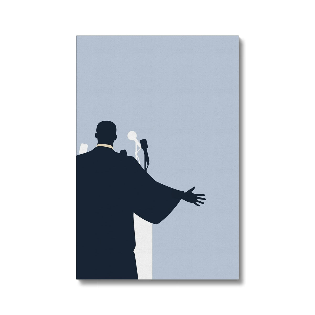 Martin Luther King Illustration Canvas