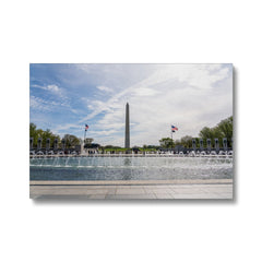 Impressive Washington Monument Fountain Canvas