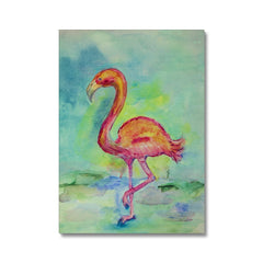 Pink Flamingo Beauty Canvas