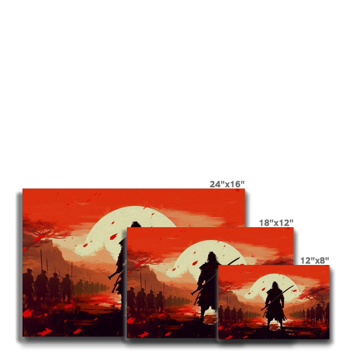 Red Art Of Ronin Canvas