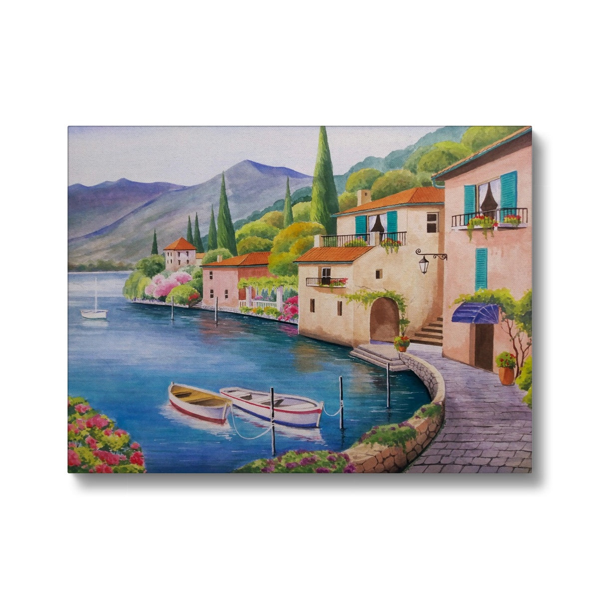 Sophisticated Painting Of Lake Canvas