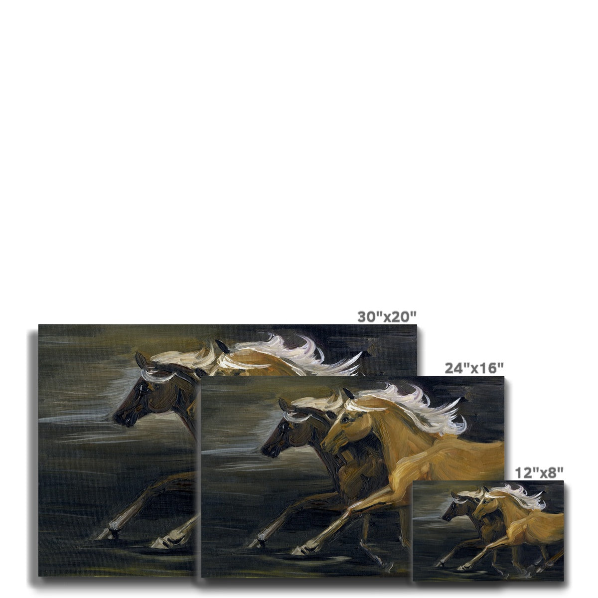 Alluring Horses Painting Canvas