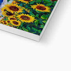 Sunflower In Field Painting Canvas