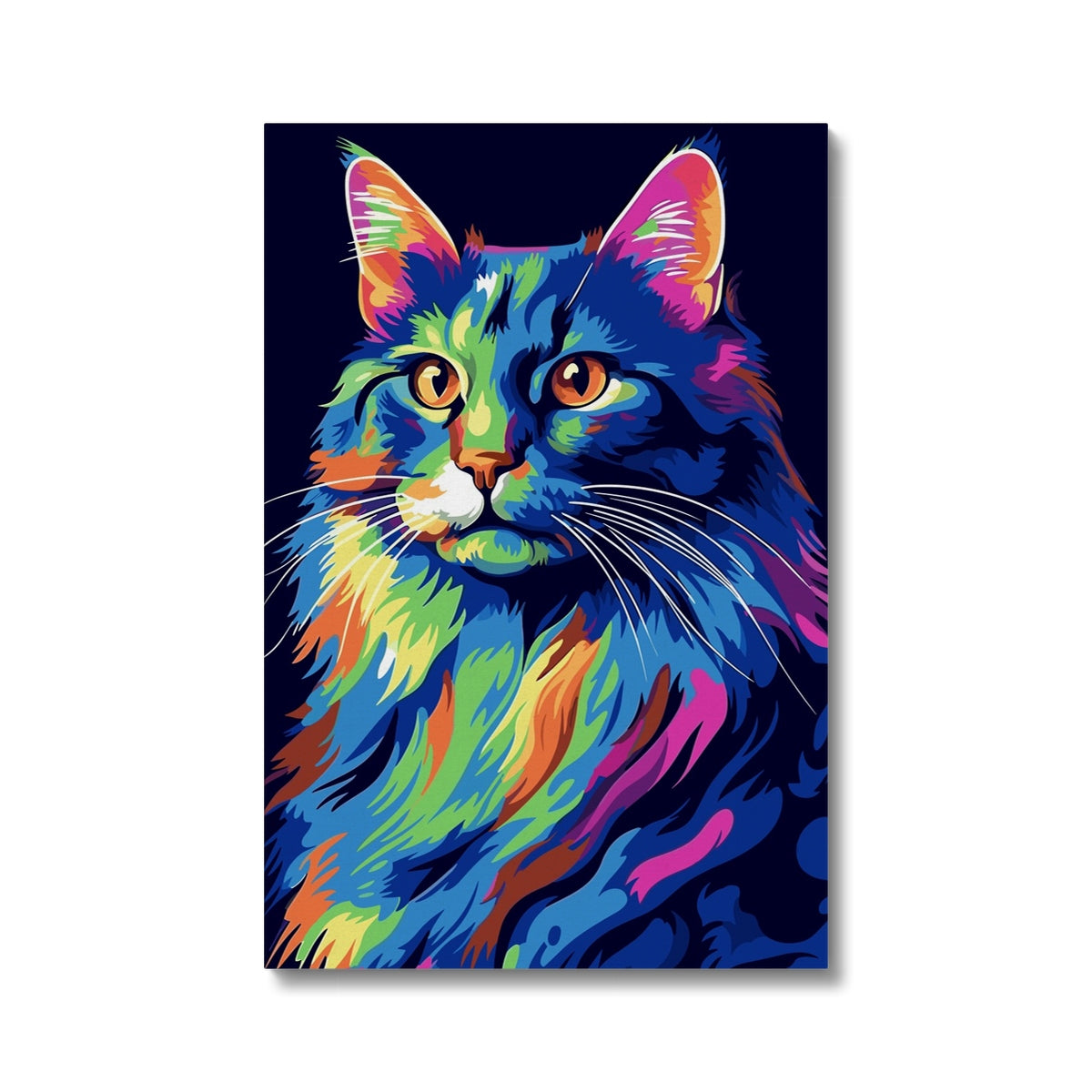 Delightfull Feline Portrait Canvas