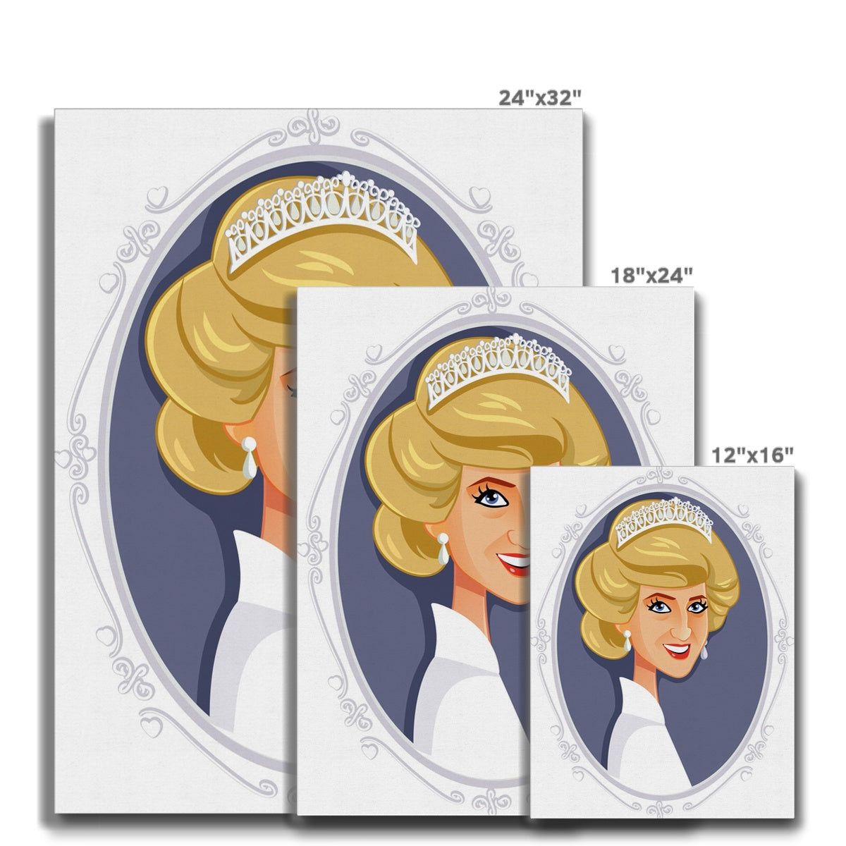 Gorgeous Diana's Caricature Canvas