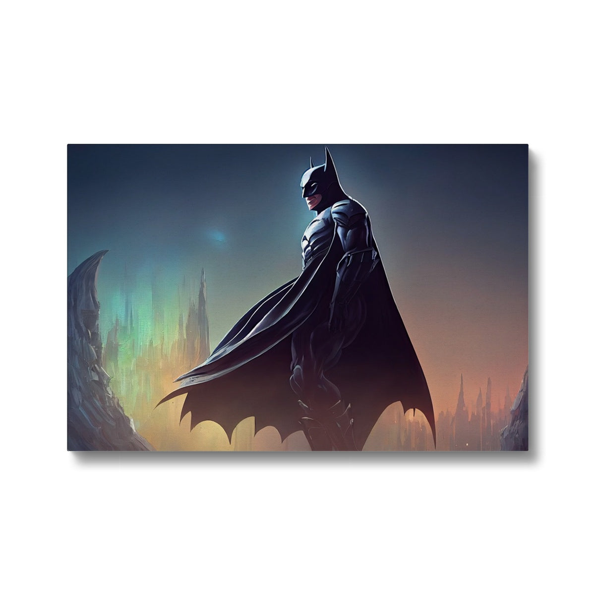 Impressive Batman Illustration Wall Art Canvas