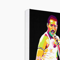 Freddie Mercury Black Poster Canvas