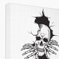 Skull Gothic Wall Decor Illustration Canvas