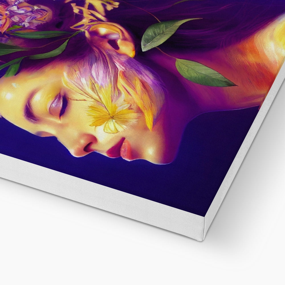 Princess & Flowers Art Canvas