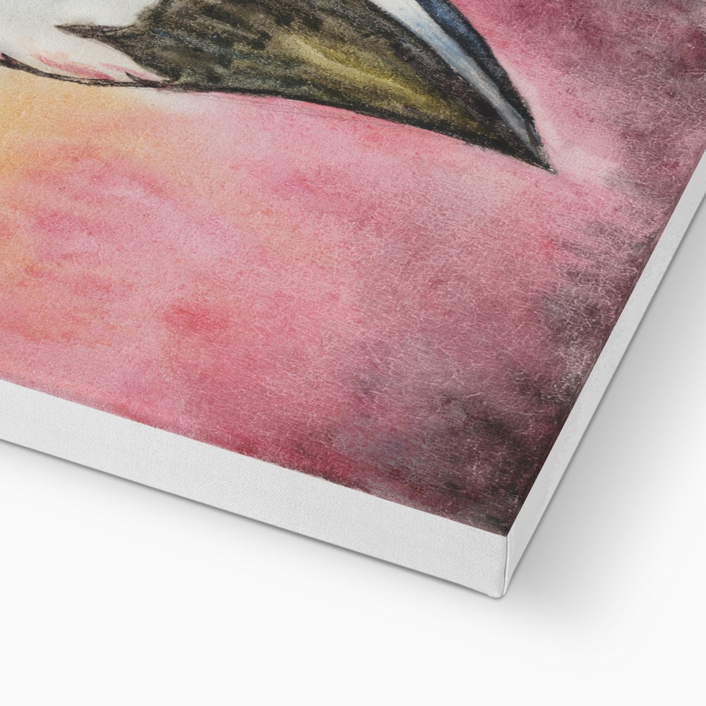 Enchanting Flamingo Beak Canvas