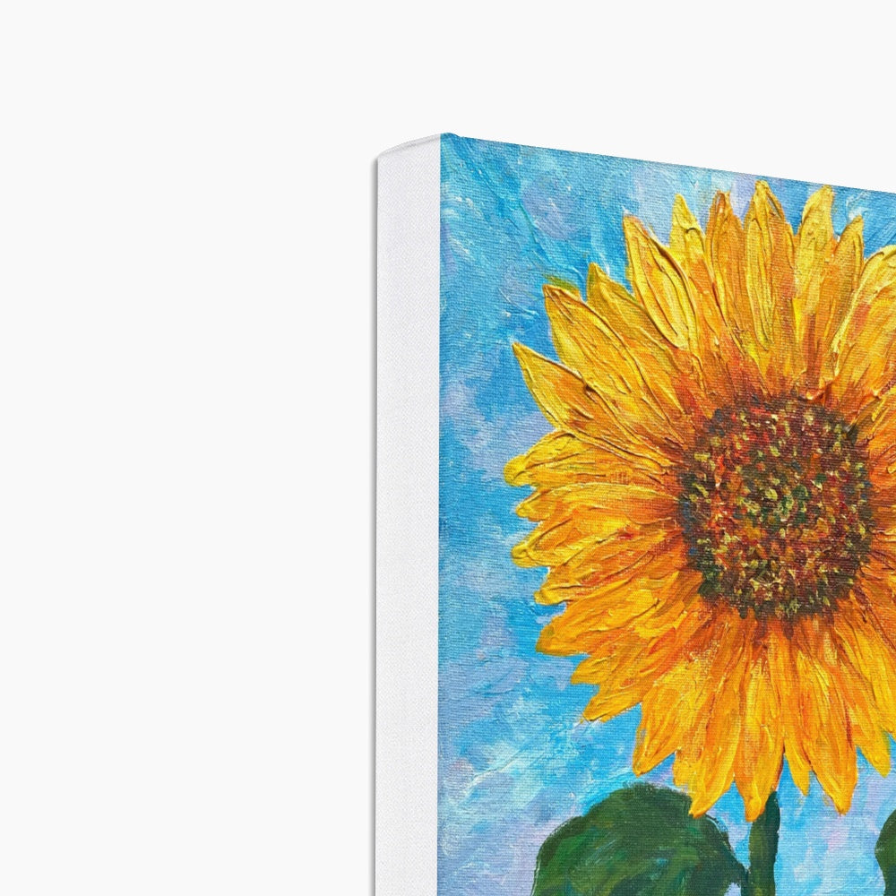 Sunflower On A Sunny Day Canvas