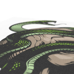 Skull & Snake Illustration Canvas