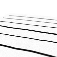 Horizontal Monochrome Lines Canvas