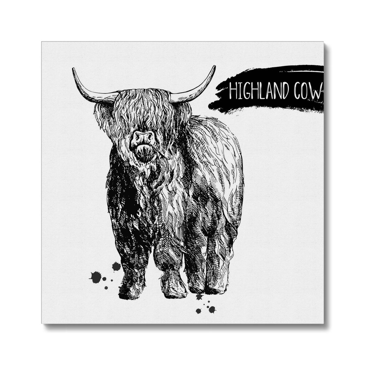 Highland Cow Wallpaper Canvas