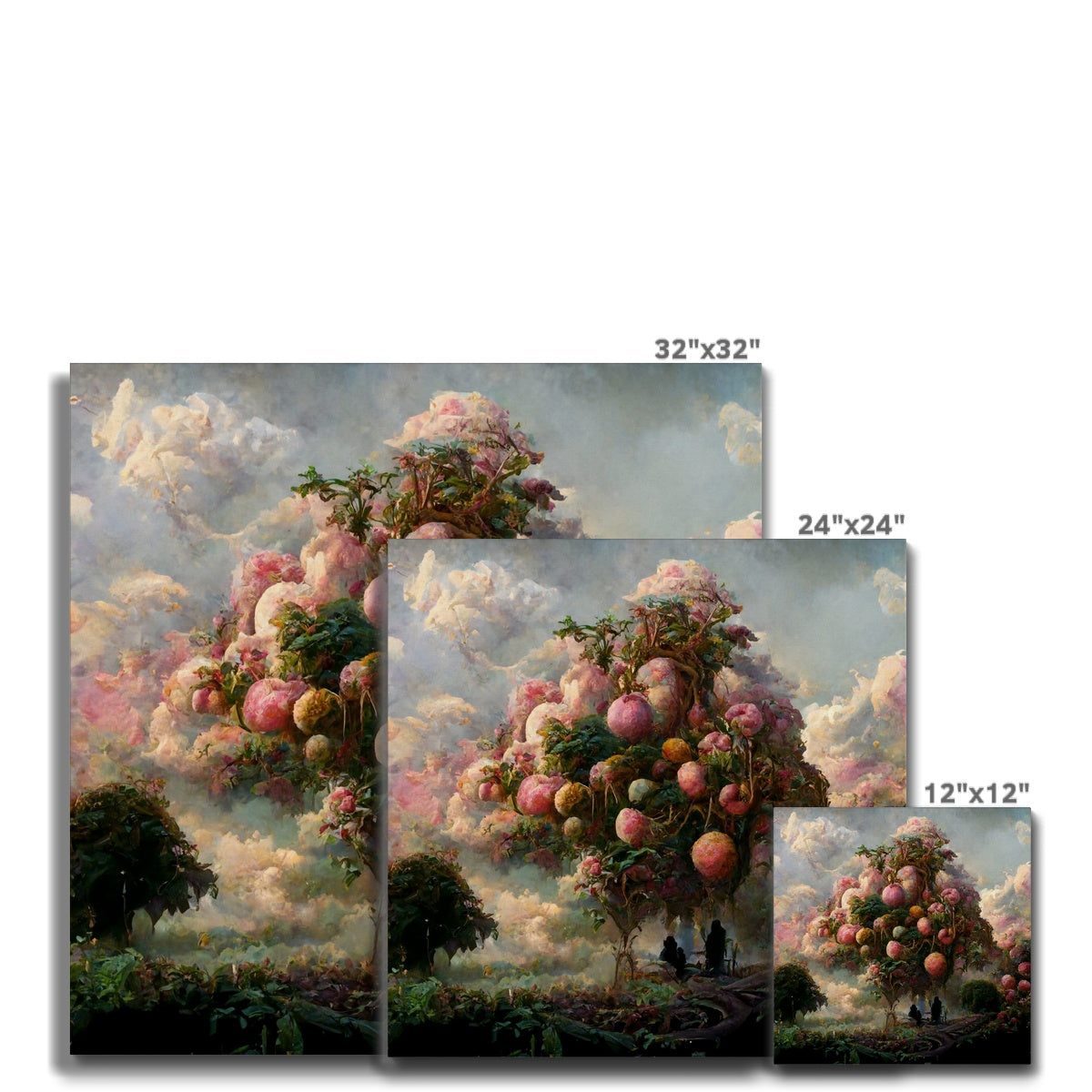 Giant Apple Tree Oil Painting Canvas